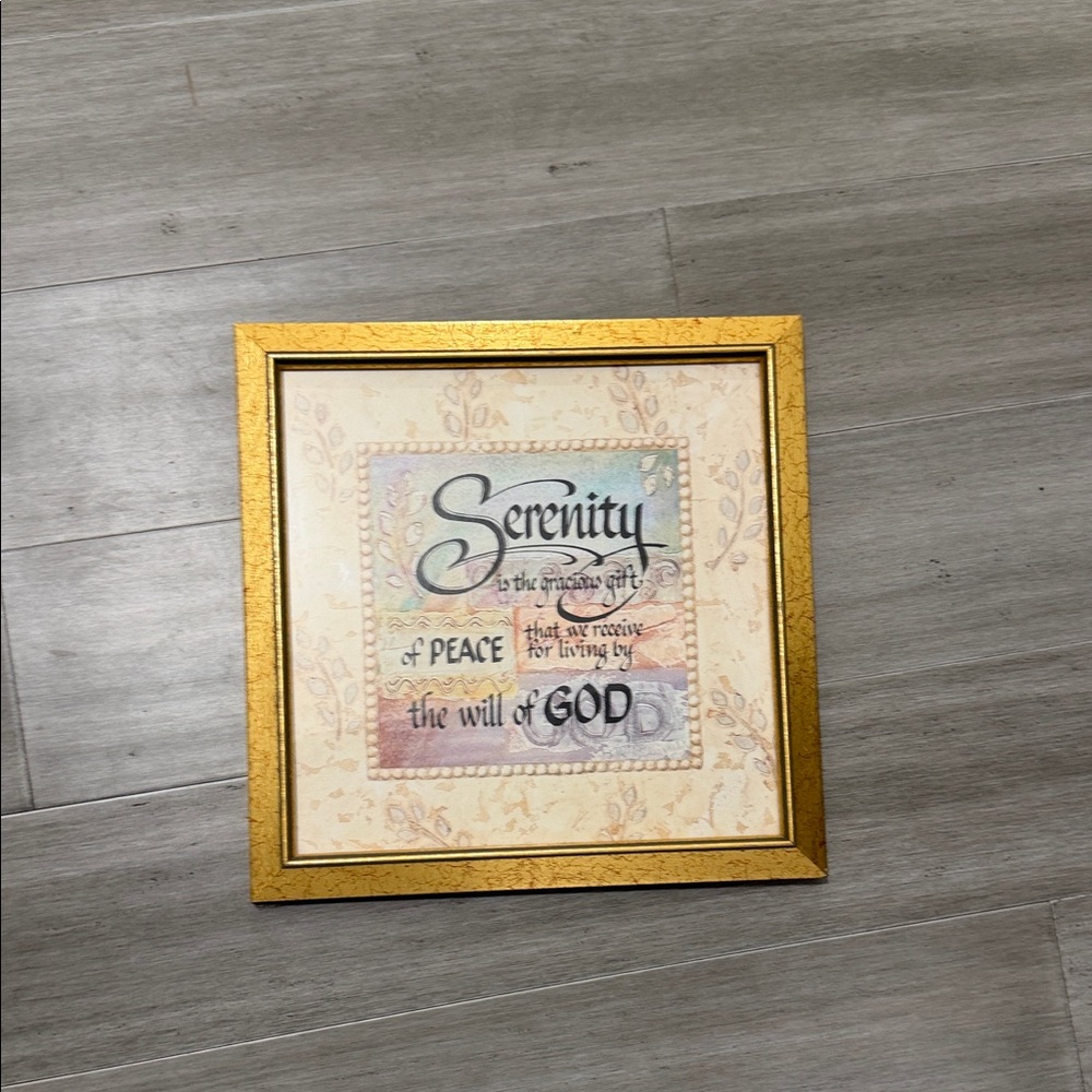 Gold Framed Serenity Wall Art